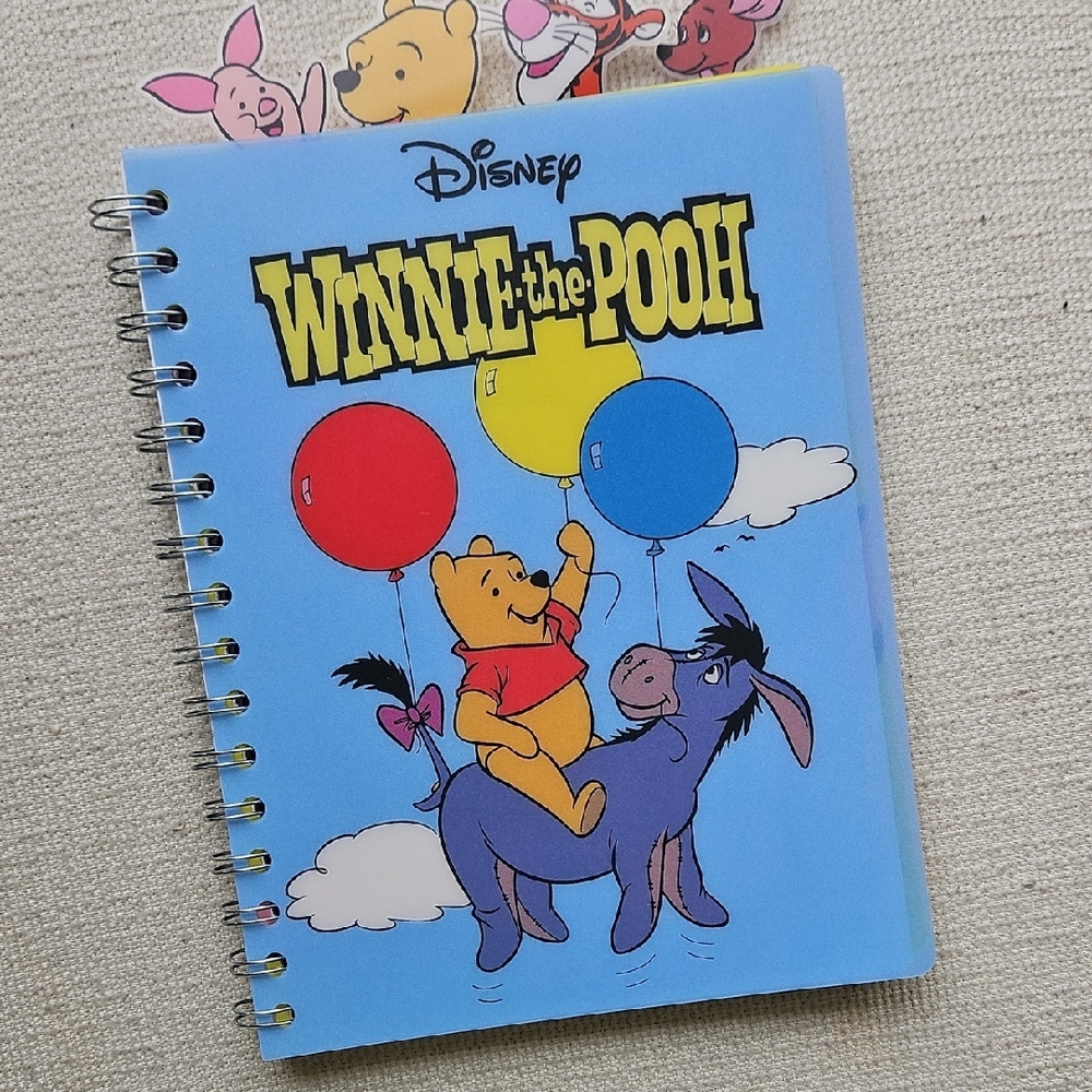 Disney Winnie the Pooh Blue Notebook with Balloons - Picture 12 of 13